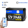 WattCycle 12V 314Ah Mini LiFePO4 Leisure Battery with Bluetooth | ECE R10 Certified