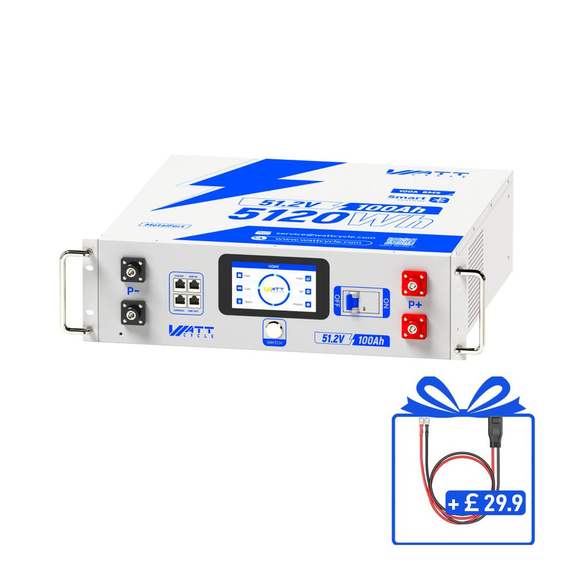 WattCycle 48V 100Ah Server Rack Battery
