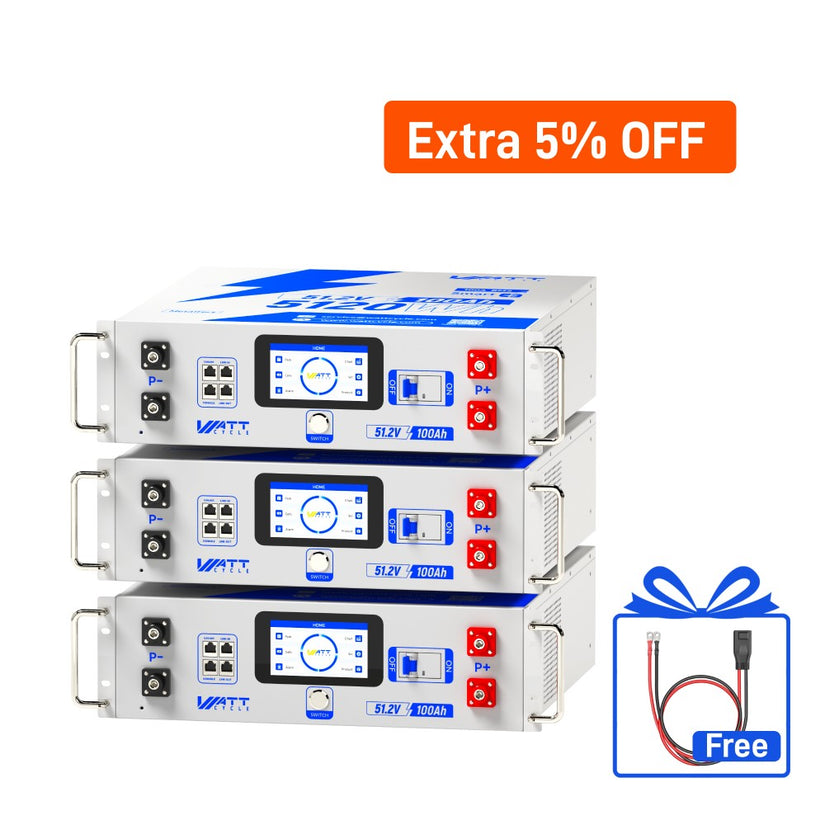 WattCycle 48V 100Ah Server Rack Battery
