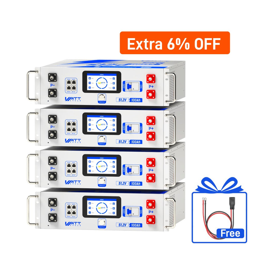 WattCycle 48V 100Ah Server Rack Battery