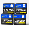 WattCycle 12V 20Ah LiFePO4 Battery | Portable Deep Cycle Lithium Battery for Camping, Fish Finder & RV