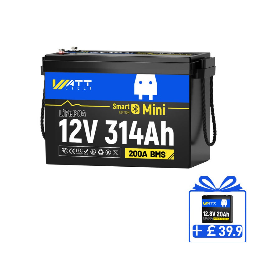 WattCycle 12V 314Ah Lithium LiFePO4 Leisure Battery UK