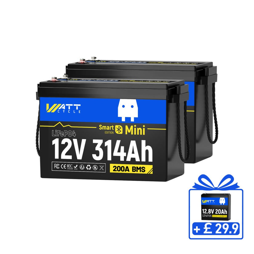 WattCycle 12V 314Ah Lithium LiFePO4 Leisure Battery UK