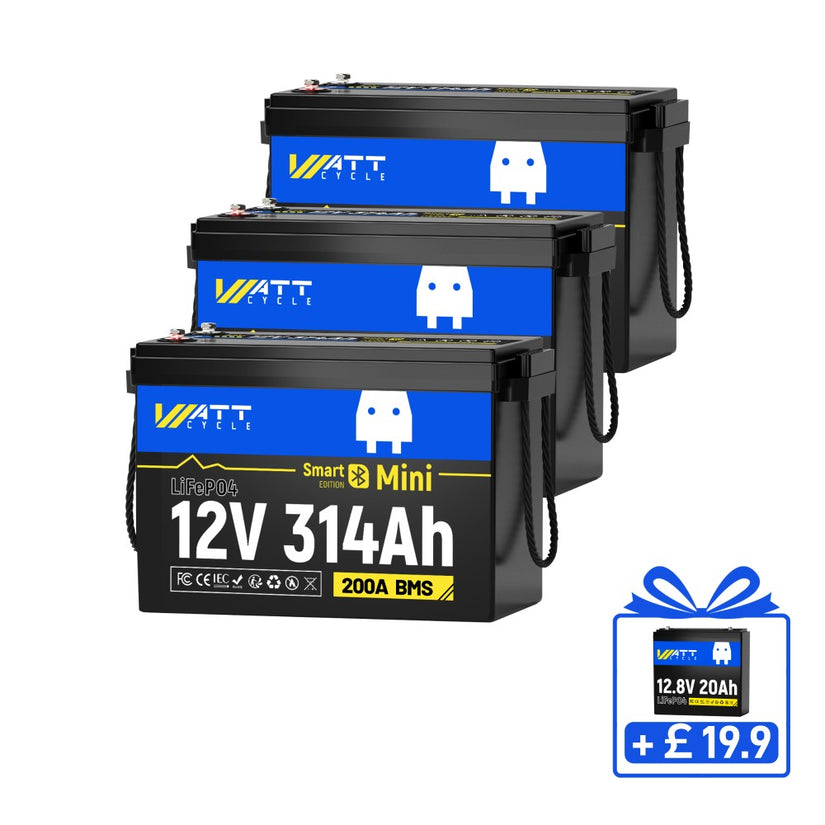 WattCycle 12V 314Ah Lithium LiFePO4 Leisure Battery UK