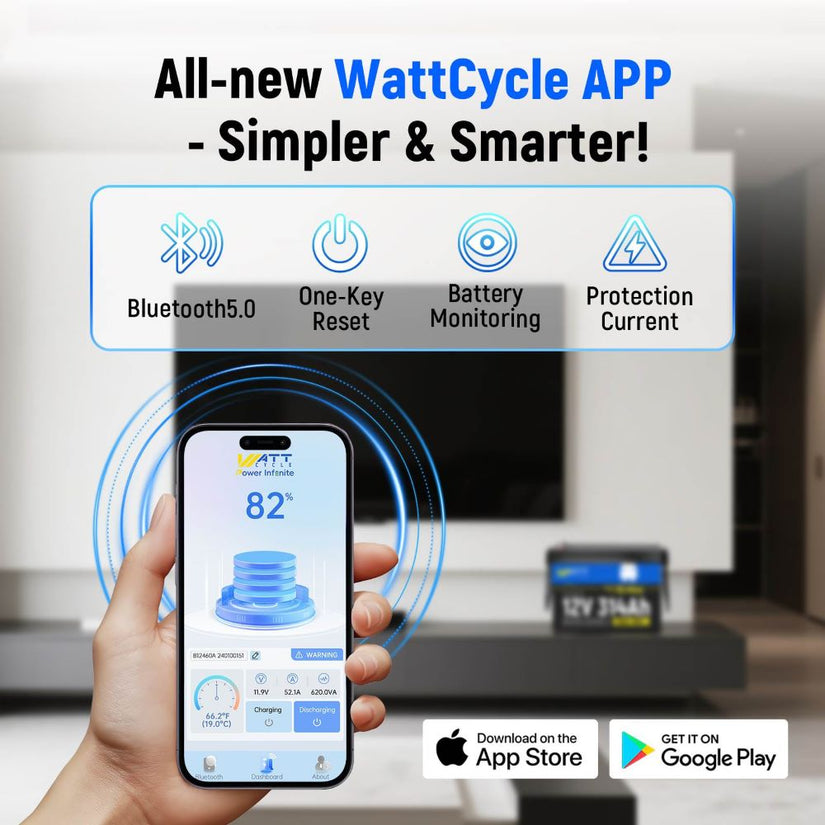 WattCycle 12V 314Ah Lithium LiFePO4 Leisure Battery UK