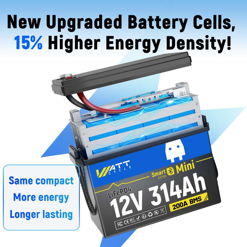WattCycle 12V 314Ah Lithium LiFePO4 Leisure Battery UK