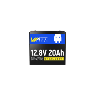 WattCycle 12V 20Ah LiFePO4 Battery | Portable Deep Cycle Lithium Battery for Camping, Fish Finder & RV