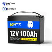 WattCycle 12V 100Ah Lithium Leisure Battery Group 24