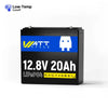 WattCycle 12V 20Ah LiFePO4 Battery | Portable Deep Cycle Lithium Battery for Camping, Fish Finder & RV
